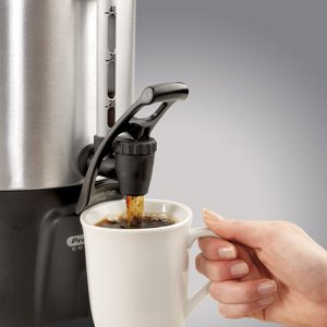 Proctor Silex 45040 40-Cup Commercial Coffee Urn - Brushed Aluminum & Stainless Steel - Perfect for Offices, Events & Catering Services