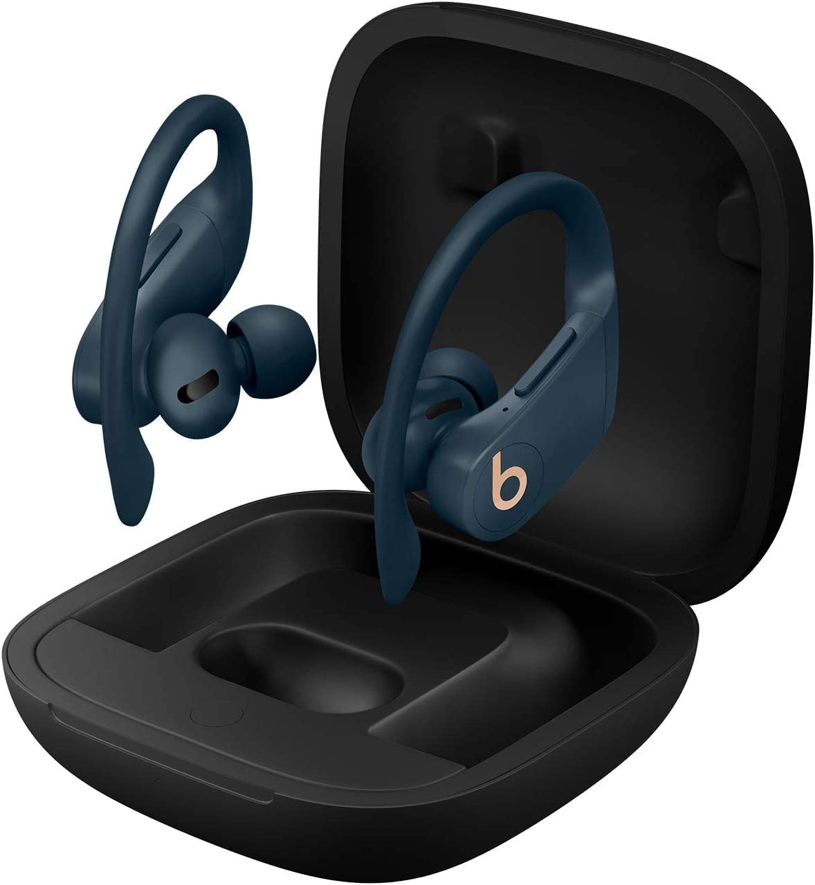 Beats Powerbeats Pro Wireless Earbuds - Class 1 Bluetooth Headphones with Bonus Cleaning Cloth - Navy (Renewed) - Perfect for Workouts, Running & Gym | Sweat-Resistant & Secure Fit