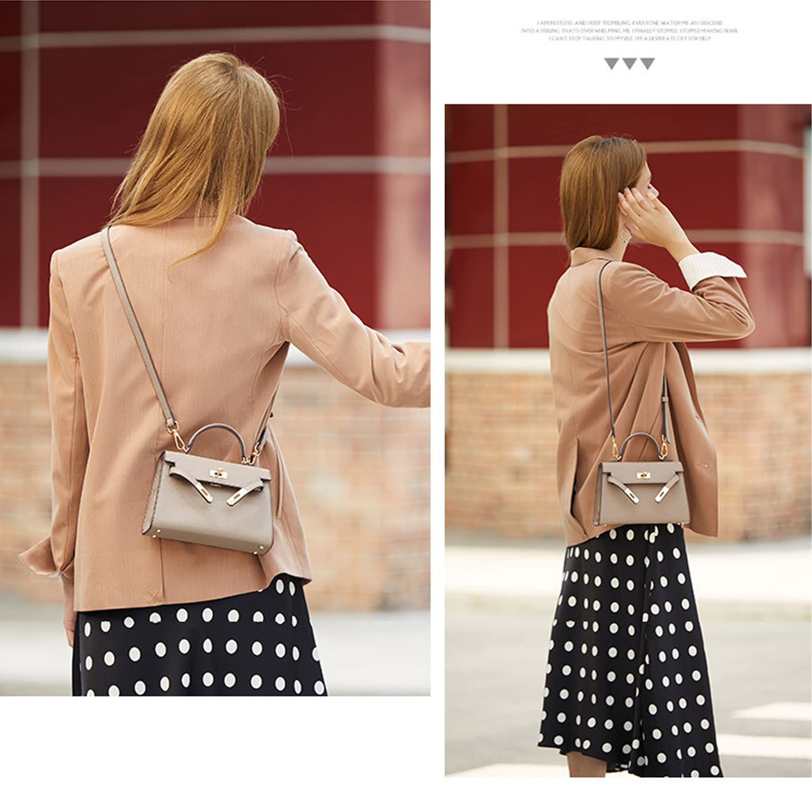 Women's Mini Leather Satchel Bag - 9