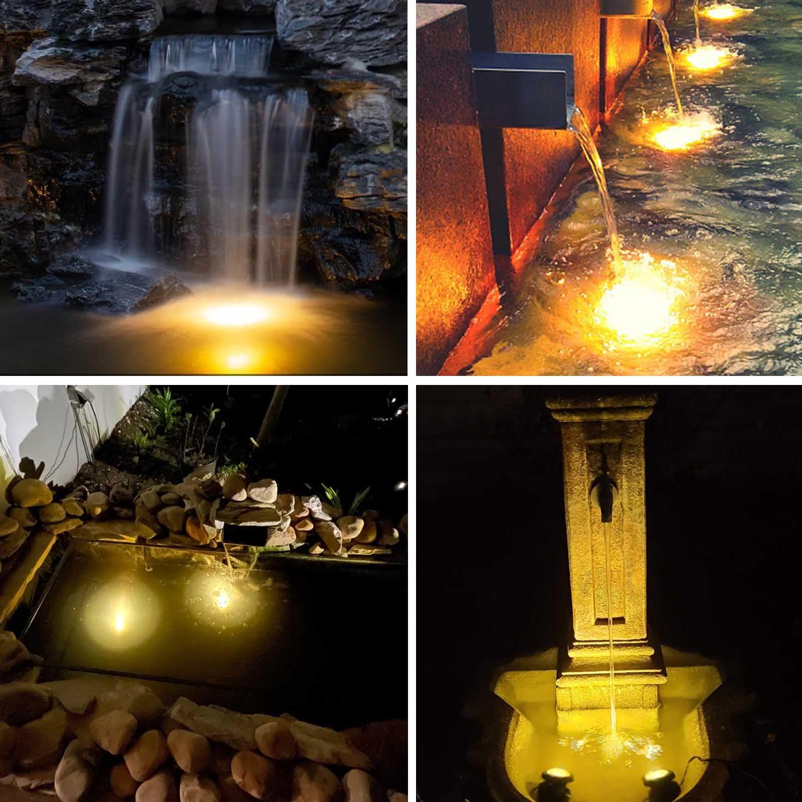Waterproof LED Pond Lights - Dimmable Outdoor Spotlights for Garden & Fountain