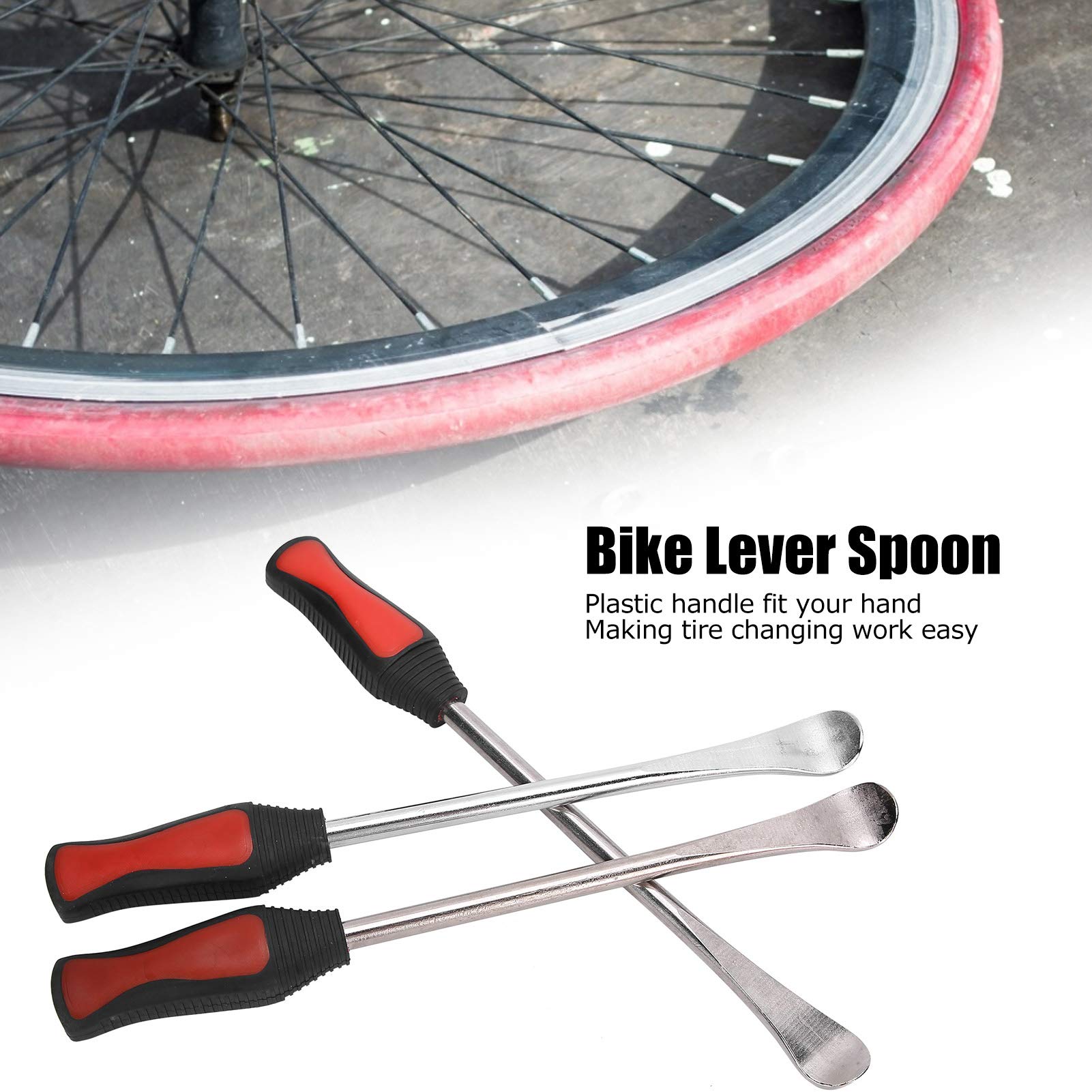 Stainless Steel Tire Spoon Lever Tool Kit for Kids' Motorcycle, Bike & Lawn Mower - Easy Tire Changing & Removal for Outdoor Adventures & DIY Repairs