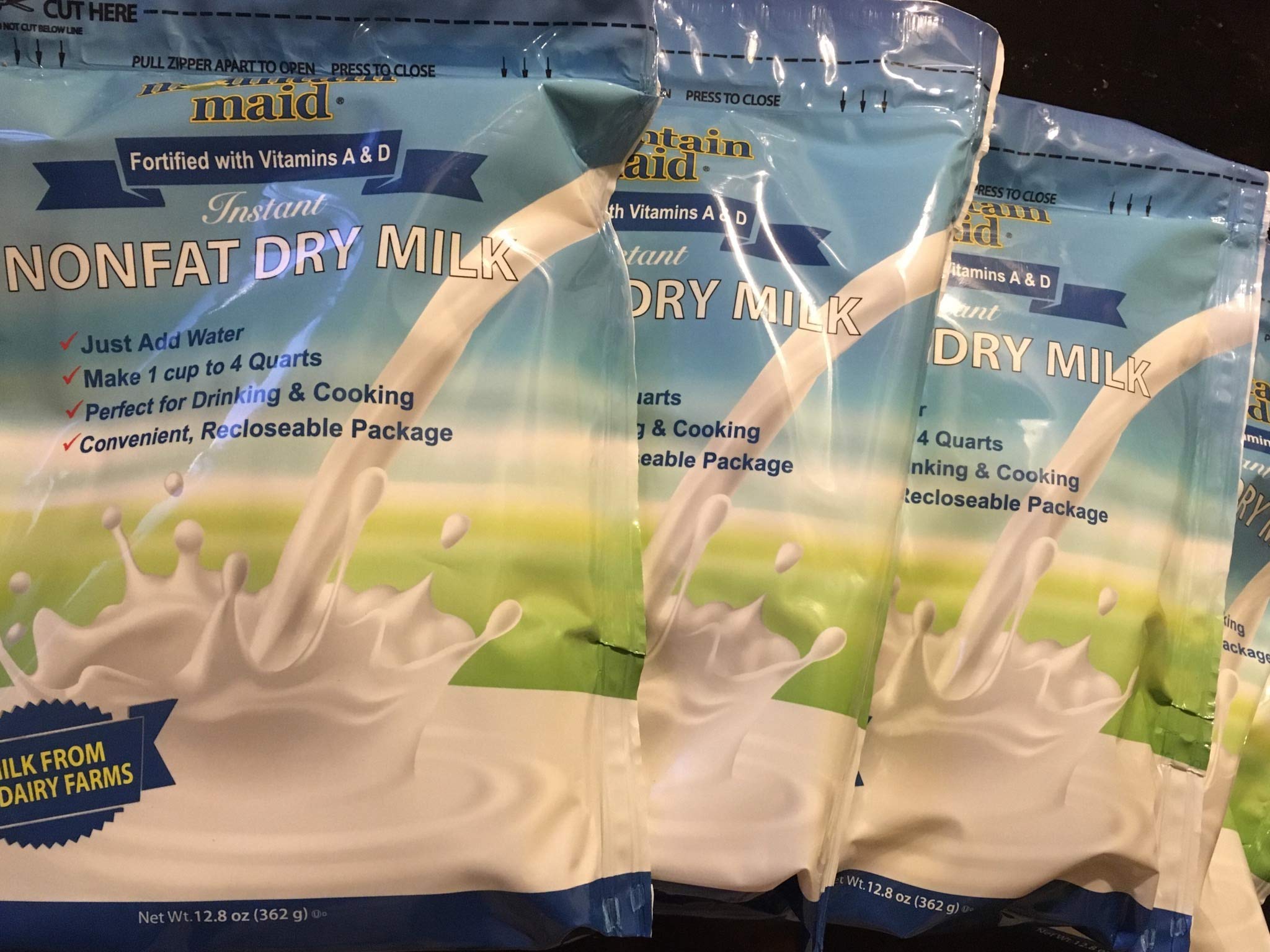 Nonfat Dry Milk Powder - Instant, Low Fat, High Protein for Baking, Coffee & Cooking | Quick & Easy Pantry Staple