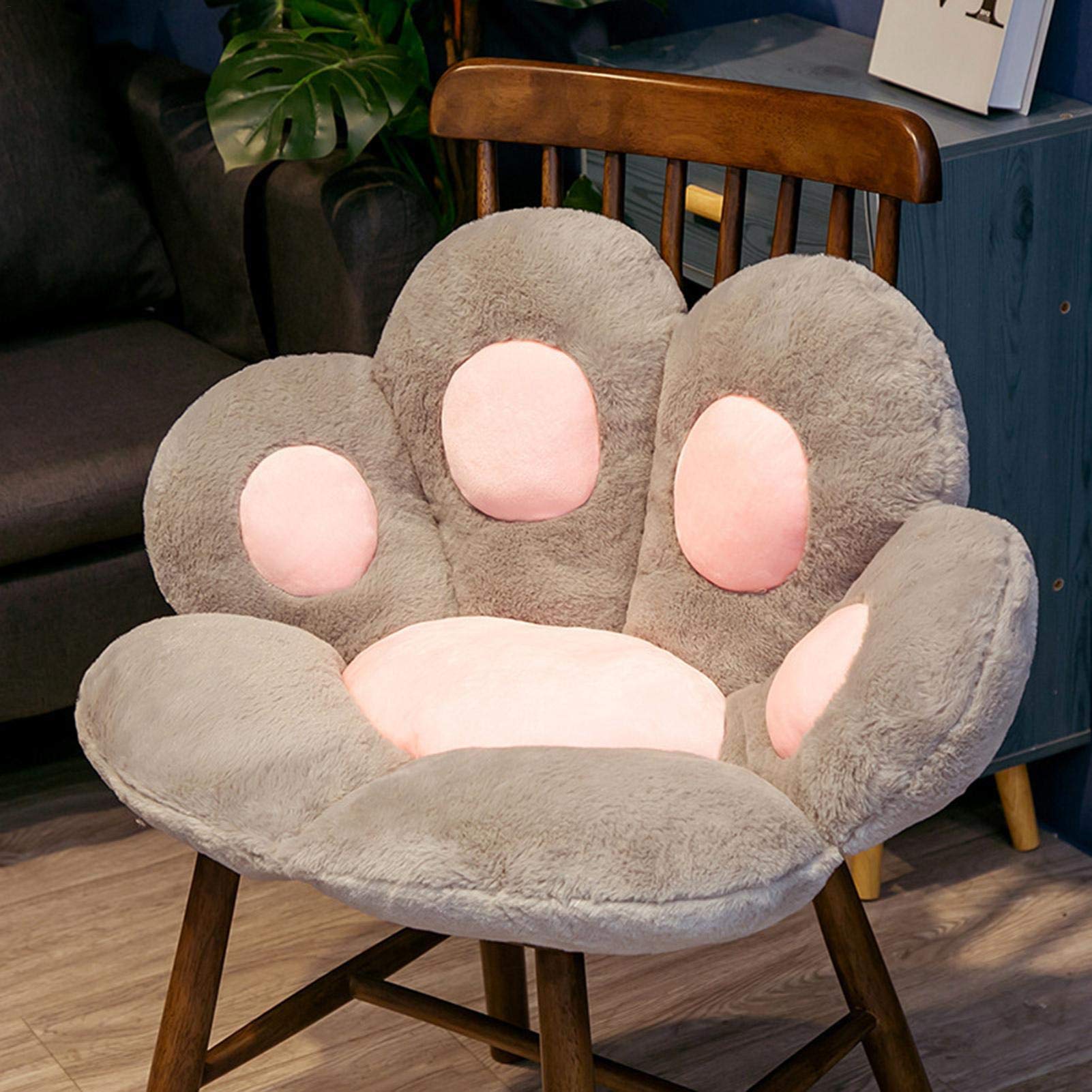 Cat Paw Seat Cushion - Soft & Warm Office Chair Cushion, Lazy Sofa Pillow & Skin-Friendly Floor Mat for Back Support - Perfect for Home Office, Gaming Chair & Meditation
