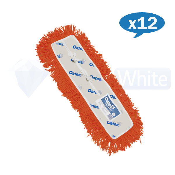 Oates Fringe Modacrylic Dust Control Mop 24 Inch - Premium Static-Free Cleaning Tool for Hardwood Floors, Tile & Laminate - Ideal for Homes, Offices & Commercial Spaces