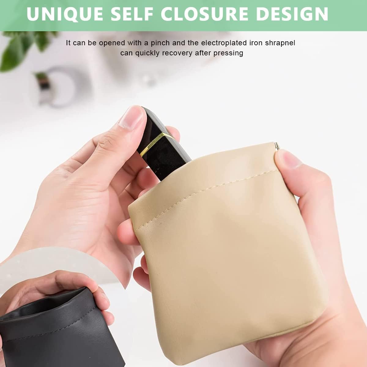 Mini Travel Makeup Bag - Waterproof Cosmetic Pouch for Women, Jewelry & Accessories - Perfect for Travel & Daily Use