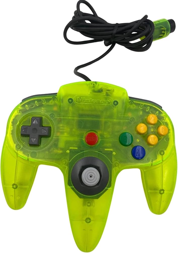 Original Nintendo 64 Controller - Extreme Green Edition | Authentic N64 Gamepad for Retro Gaming | Perfect for Classic Nintendo 64 Games & Collectors