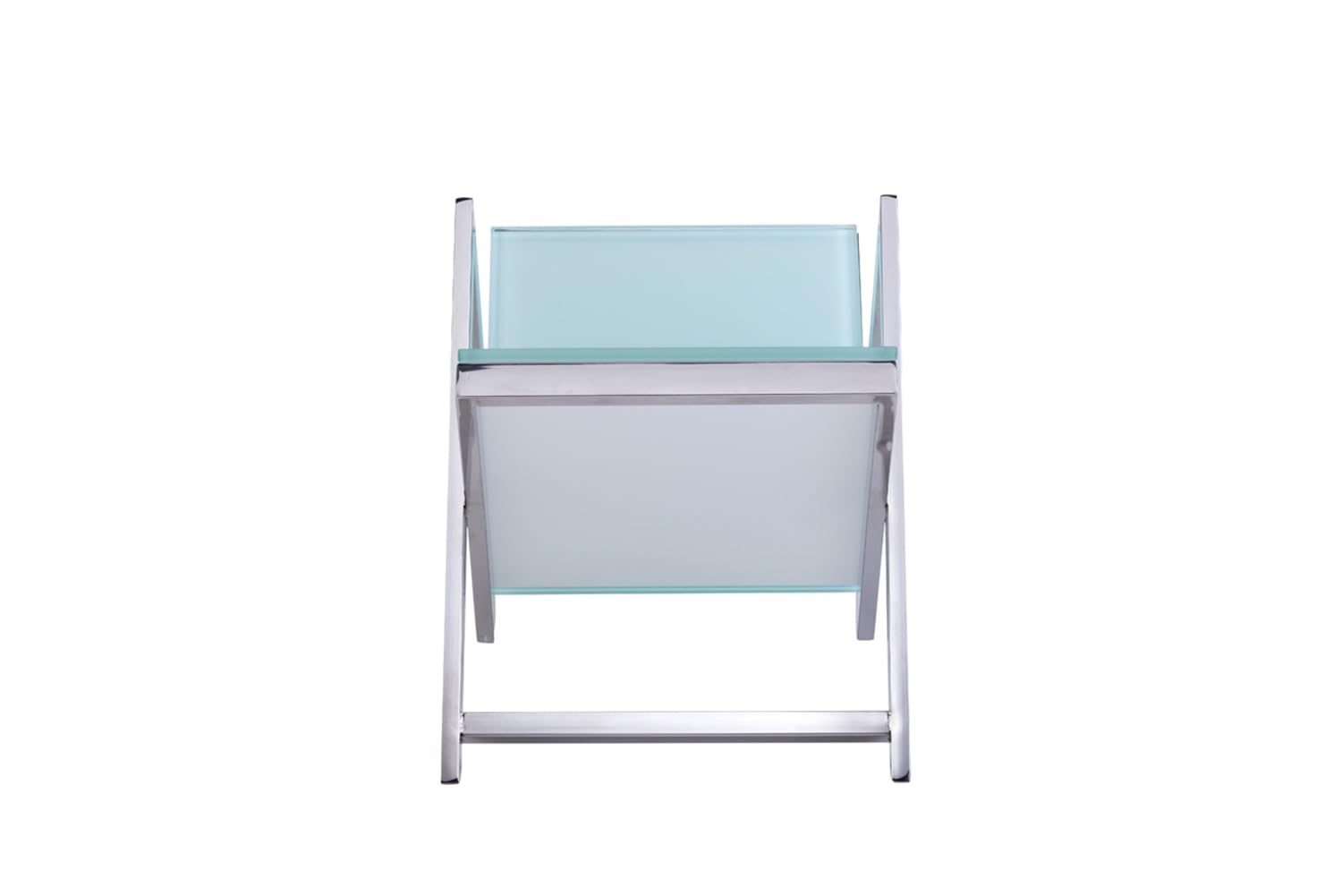 Pasargad Luxe Collection - Premium Glass & Steel Magazine Holder for Home & Office Organization - Stylish Storage for Books, Newspapers & Magazines
