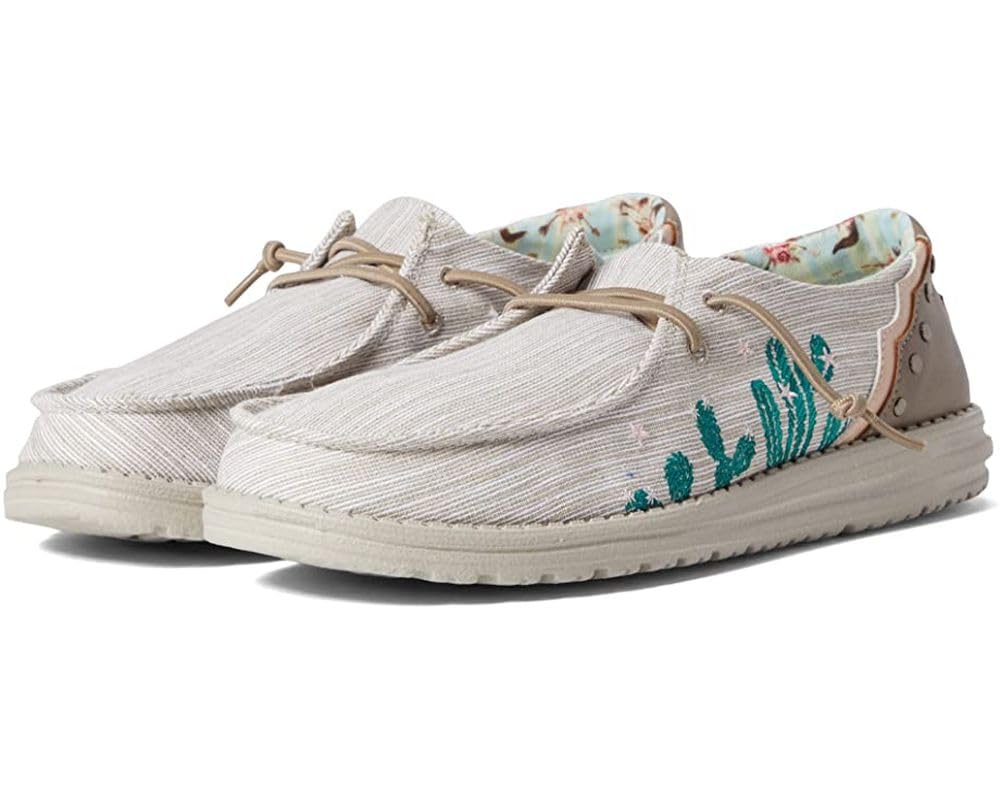 Hey Dude Women's Wendy Western Comfortable Slip-On Shoes - Casual & Lightweight for Everyday Wear, Walking, Travel & Outdoor Activities