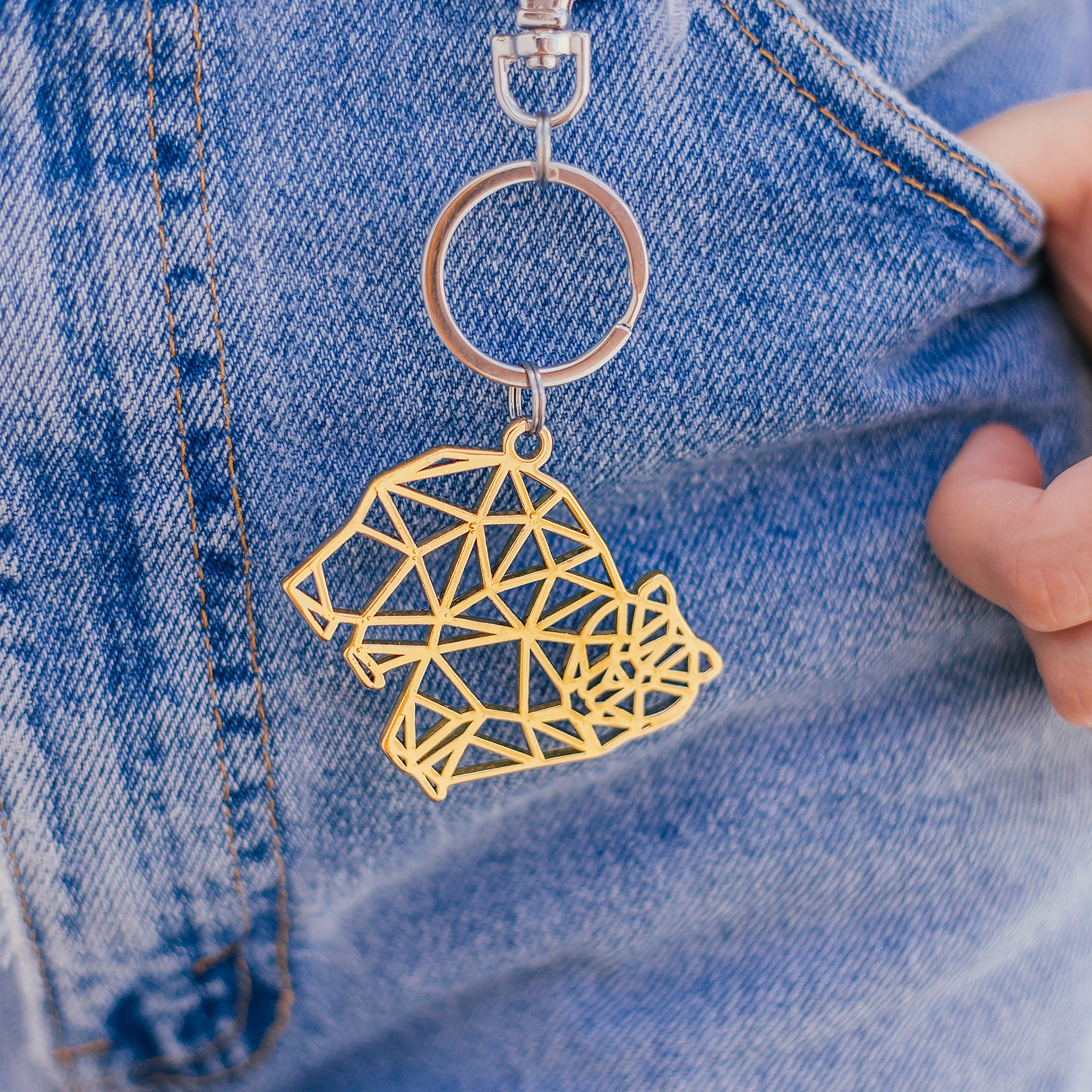 Del Sol Color-Changing Keychain - UV Reactive Sun Activated Zinc Alloy Key Ring - Rust Proof & Durable 2 Inch Wide - Perfect for Outdoor Activities, Beach Trips & Summer Adventures