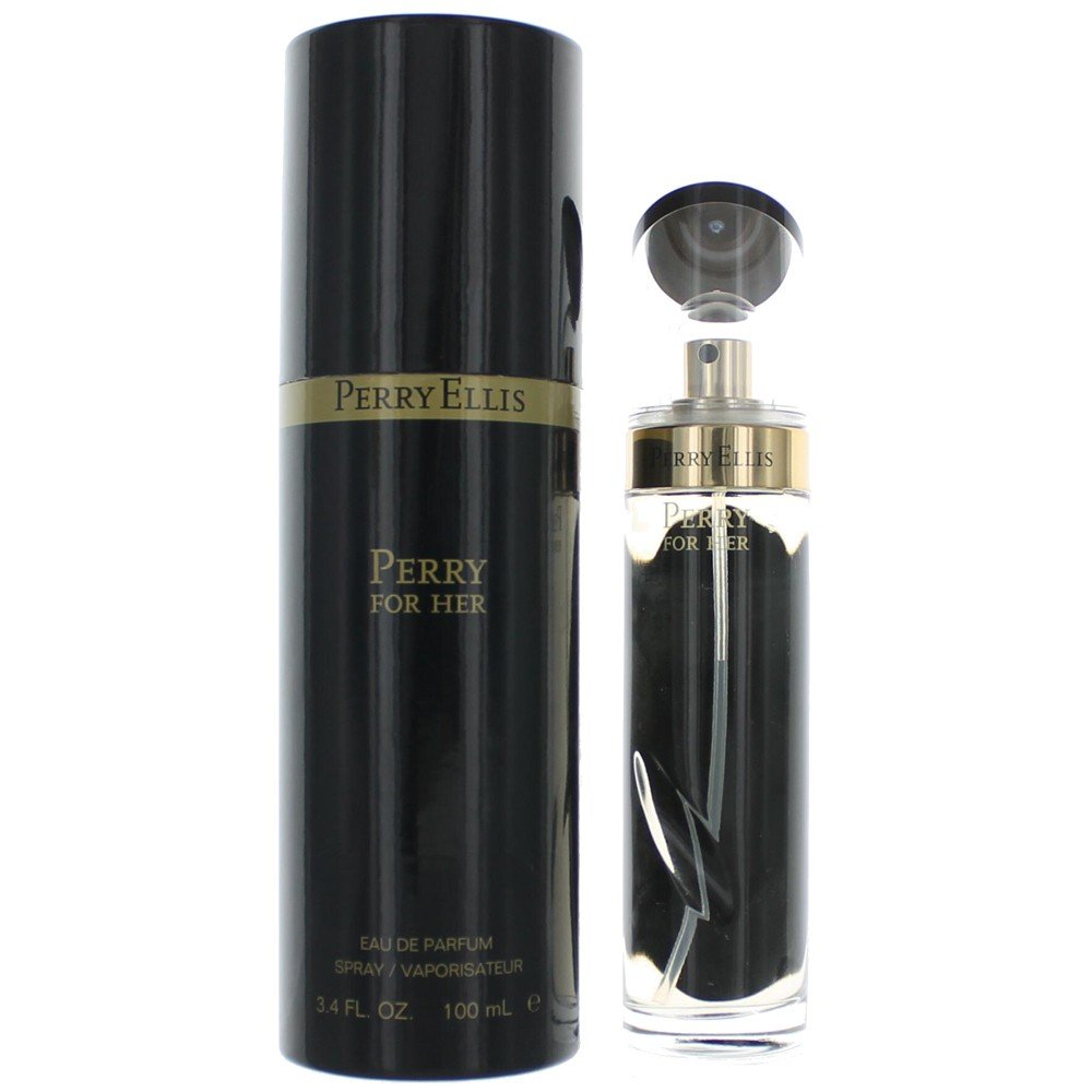 Perry Ellis Perry Black Eau De Parfum for Women - 3.4 oz / 100ml Luxury Fragrance Spray | Floral Fruity Scent with Vanilla & Sandalwood Notes | Perfect for Date Night, Office & Special Occasions