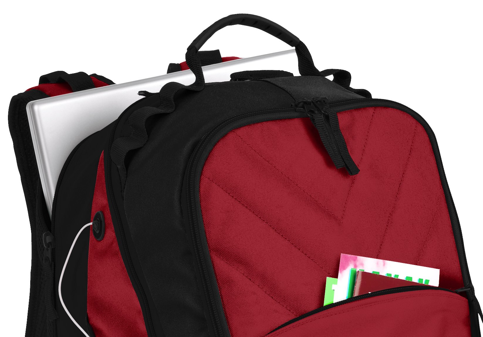Canada Backpack with Red Flag - Stylish Laptop Computer Bag for Travel, School & Work