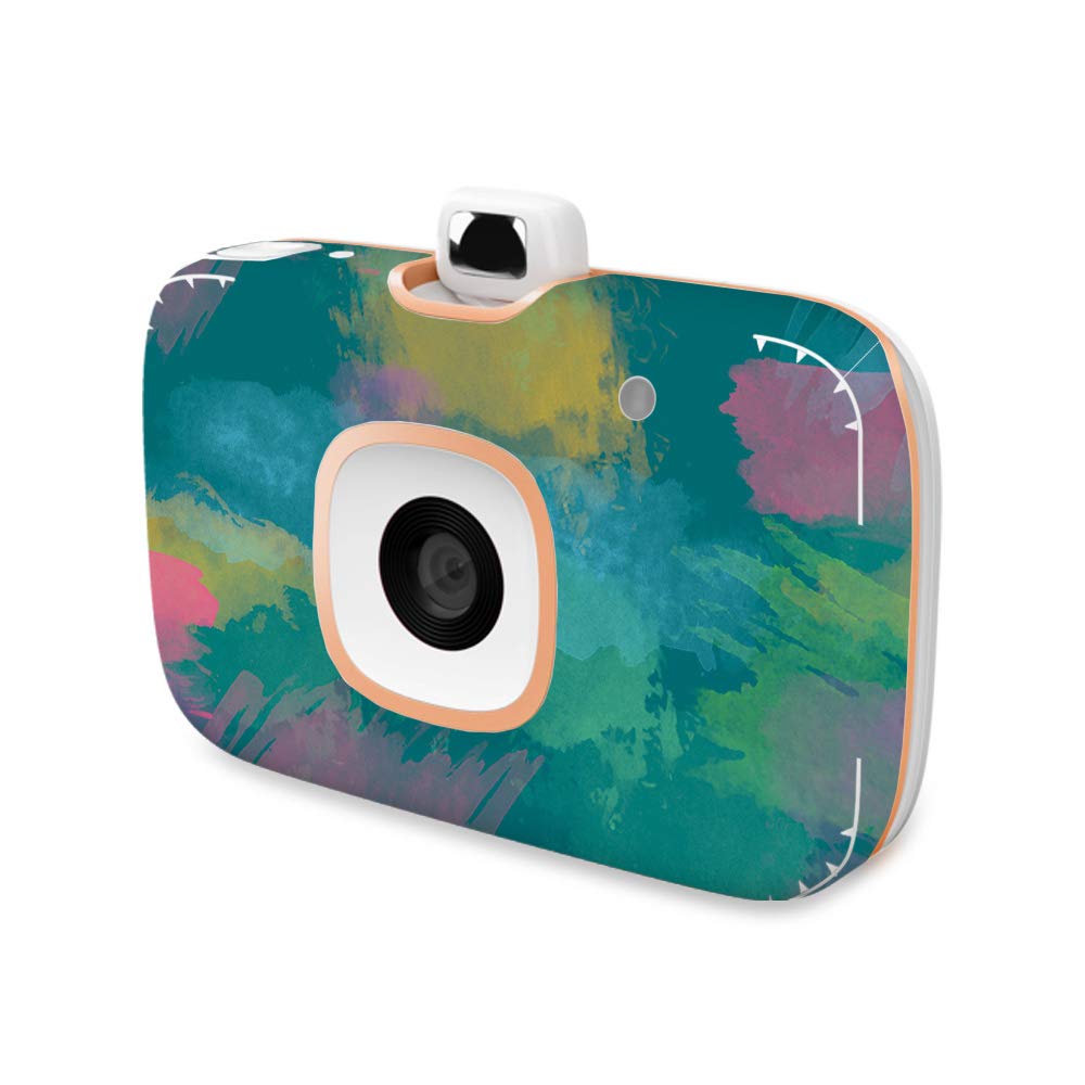 MightySkins Protective Vinyl Skin Wrap for HP Sprocket 2-in-1 Photo Printer - Watercolor Blue Design | Durable Decal Cover | Easy to Apply & Remove | Made in USA | Perfect for Home, Office & Travel Use