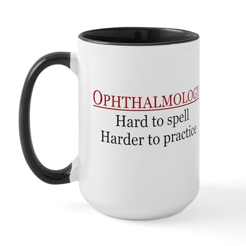 White/Black Inside - Ophthalmology Large Mug