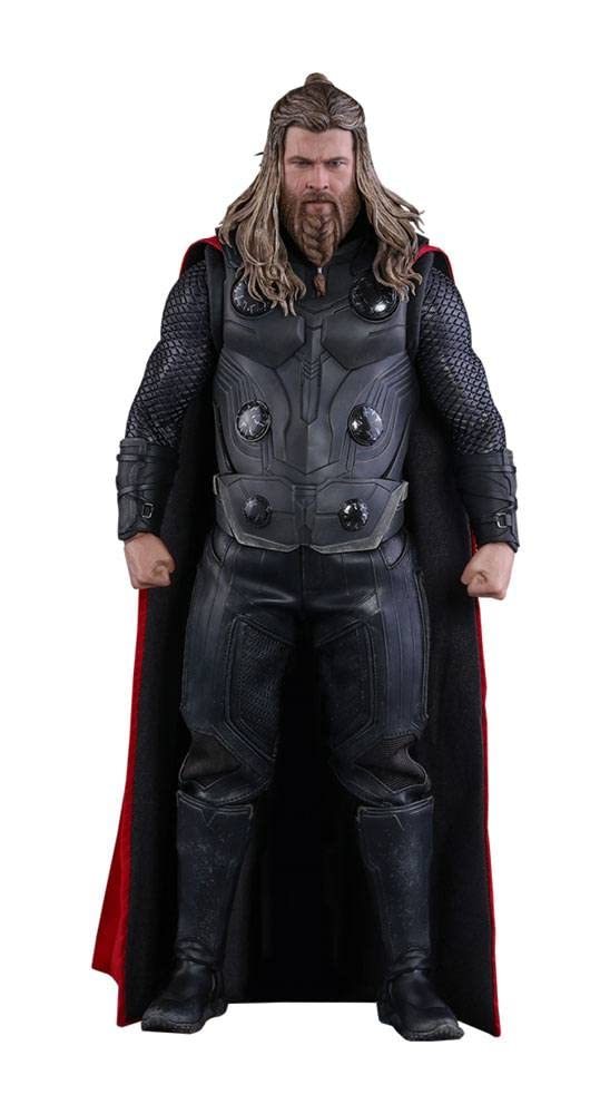 Hot Toys Avengers Endgame Thor 12 Inch Action Figure 1/6 Scale Collectible (904926) - Perfect for Marvel Fans & Collectors Display
