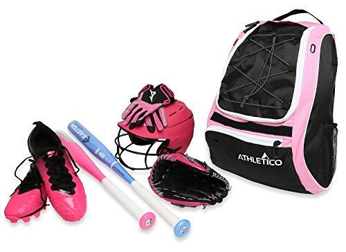 Athletico Softball Bat Bag - Durable & Lightweight Equipment Bag for Baseball & Softball Players | Perfect for Games, Practice & Travel