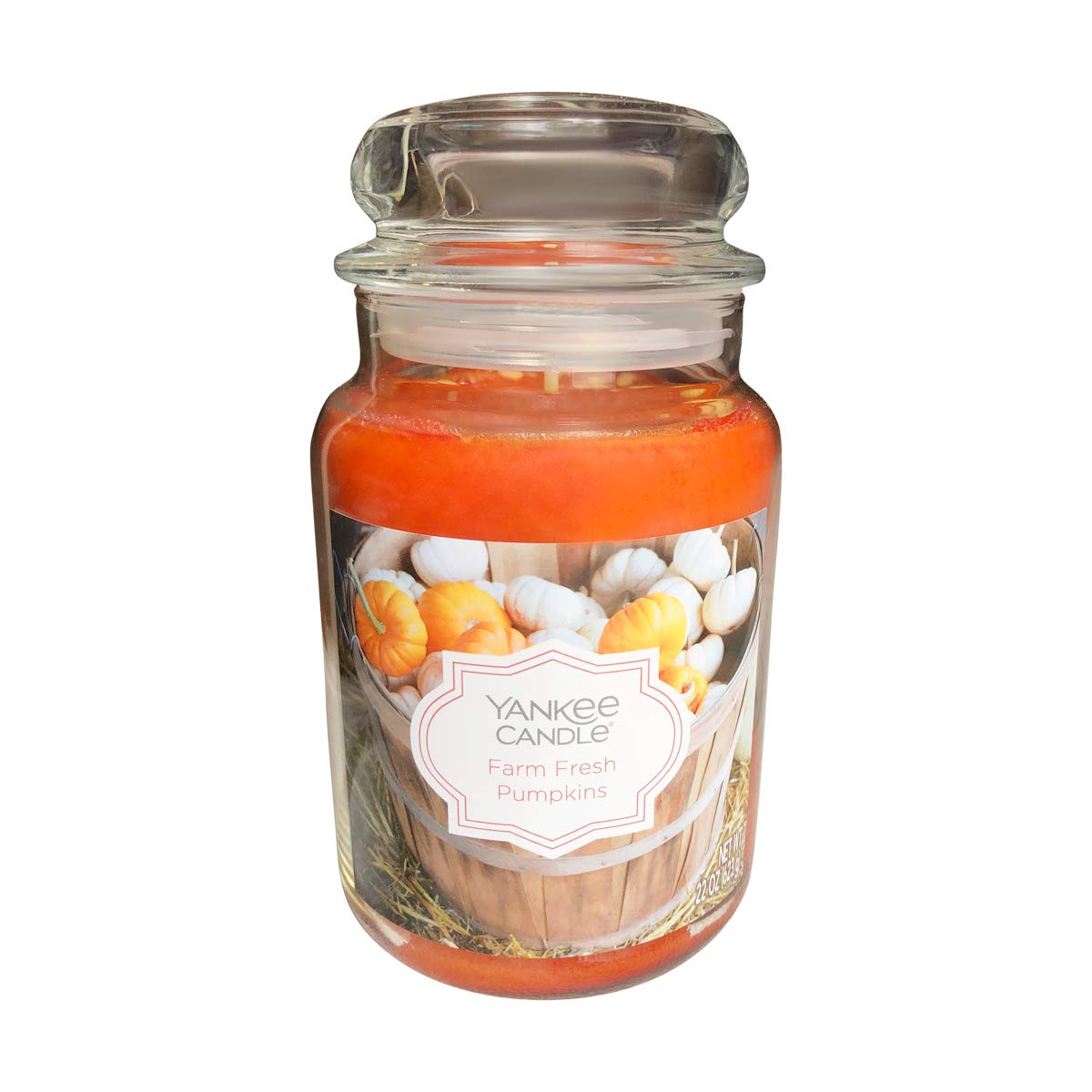 Yankee Candle Large Jar Candle - Farm Fresh Pumpkins Scent | Long-Lasting Soy Wax Candle for Home, Fall Decor & Cozy Atmosphere