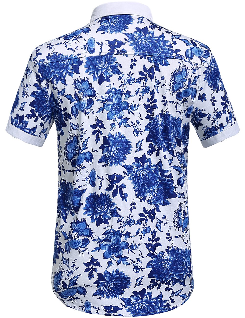 Men's Hawaiian Shirt - Tropical Floral Short Sleeve Button Down Beach Shirt | Casual Summer Wear for Vacations, Luau Parties & Island Getaways