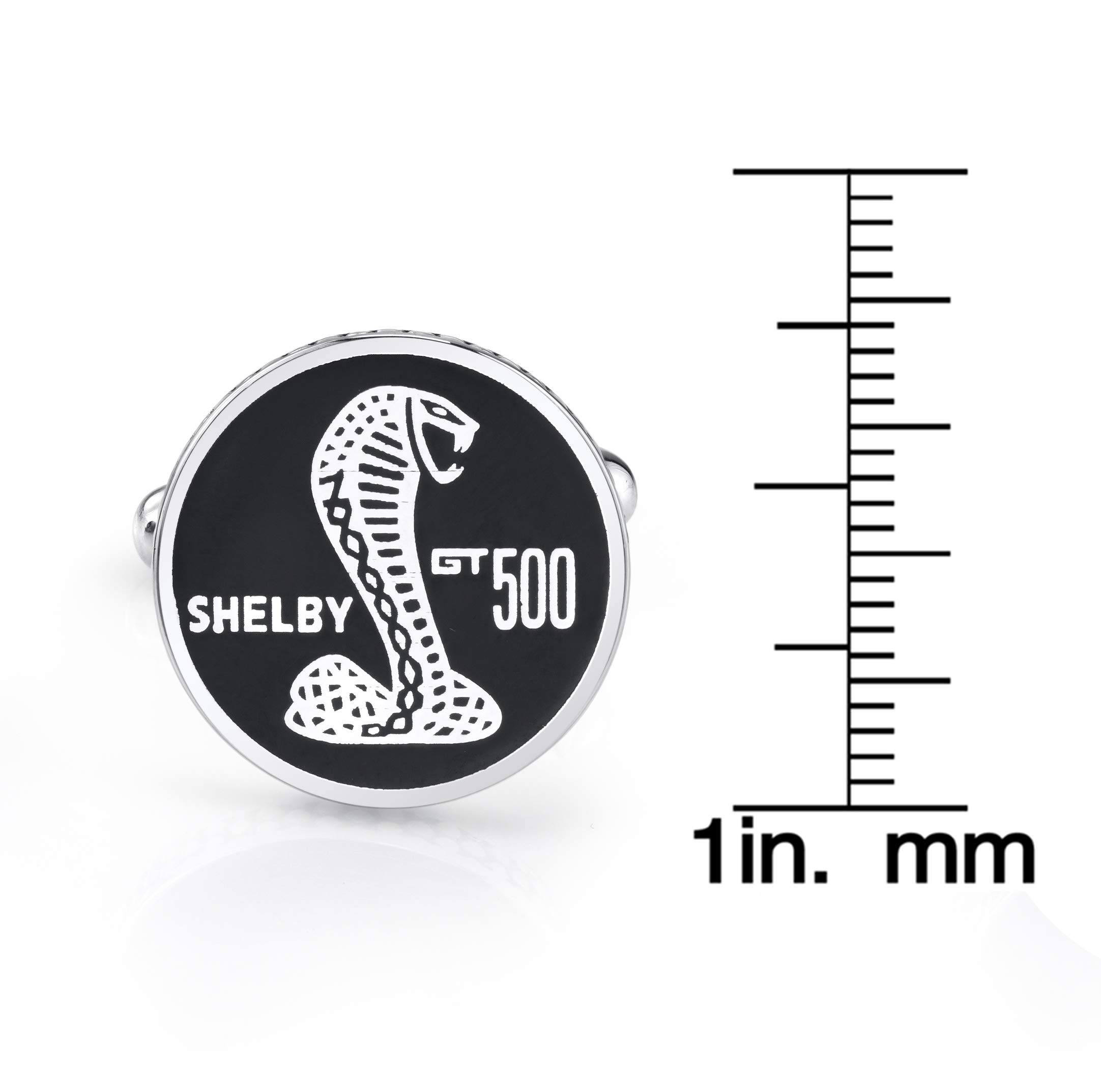 SHELBY Cobra GT500 Cufflinks for Men - Sterling Silver Snake Design Luxury Mens Jewelry Gift | Perfect Birthday, Anniversary, Wedding Present for Him | Great for Formal Events, Business Meetings & Special Occasions