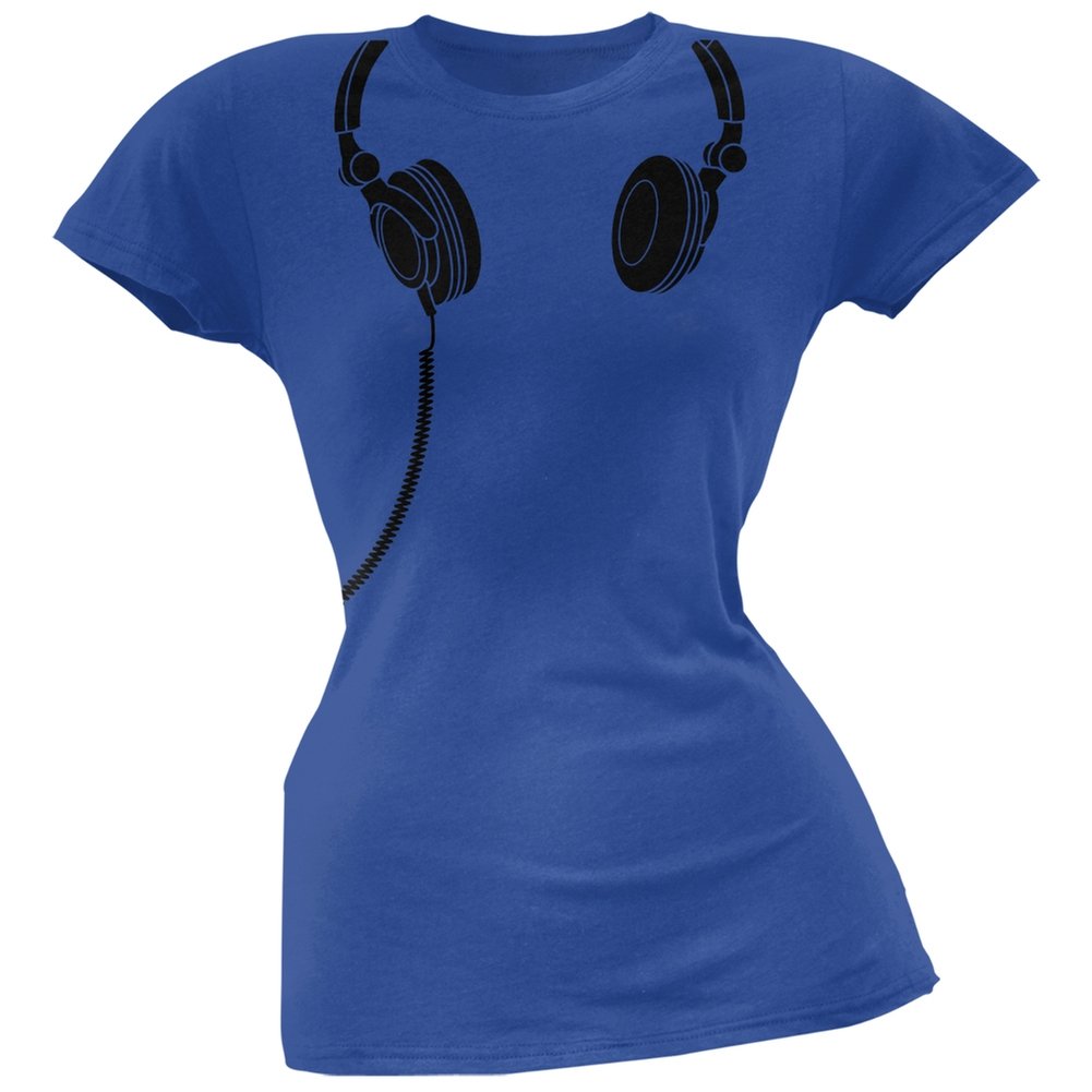 Old Glory Patriotic Headphones Soft Juniors T-Shirt - Comfortable American Flag Graphic Tee for Kids & Teens - Perfect for 4th of July, Memorial Day & School Spirit Events
