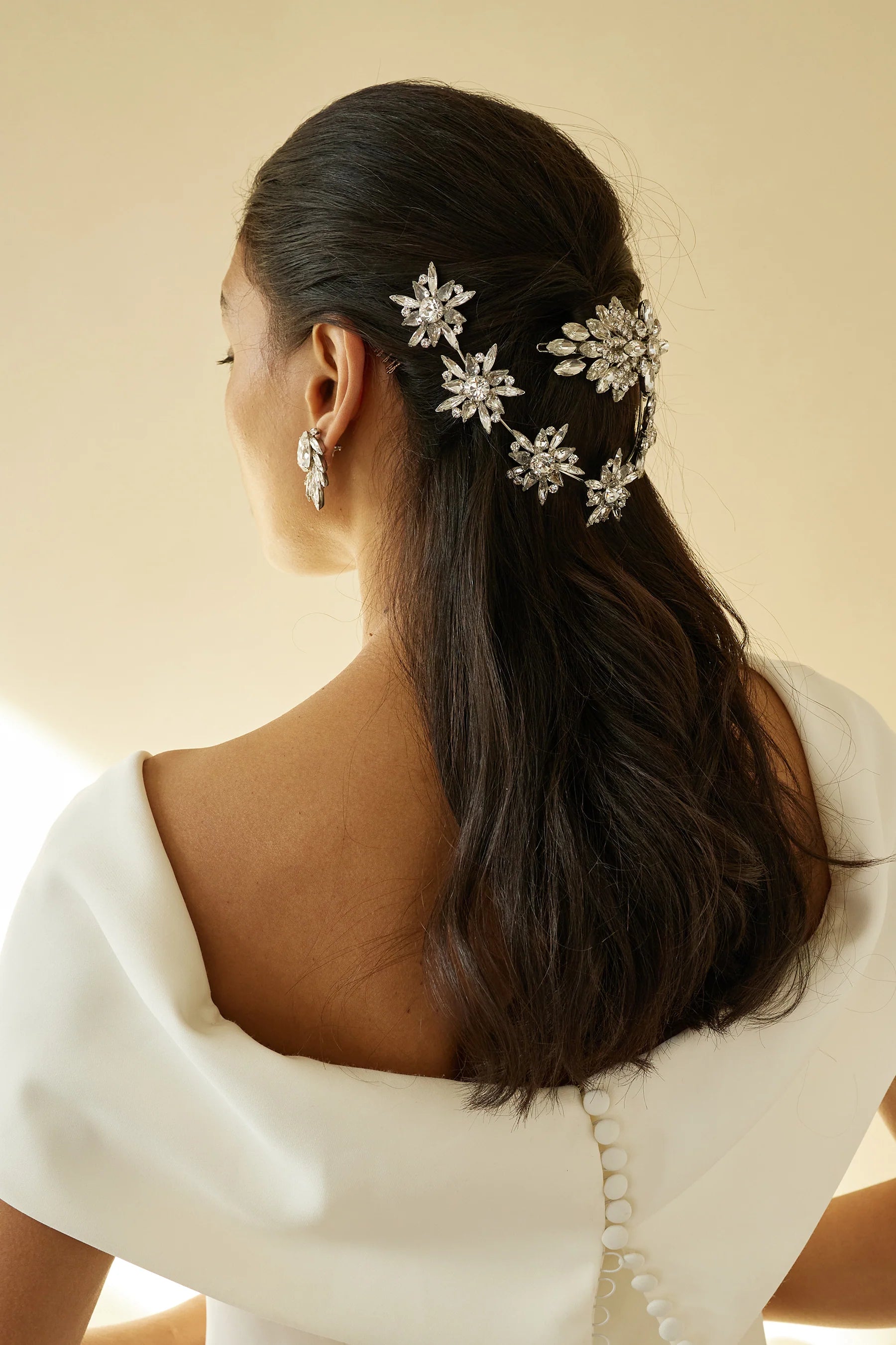Valerie Crystal Hair Barrette - Elegant Rhinestone Hair Clip for Women & Girls - Perfect for Weddings, Parties & Everyday Styling
