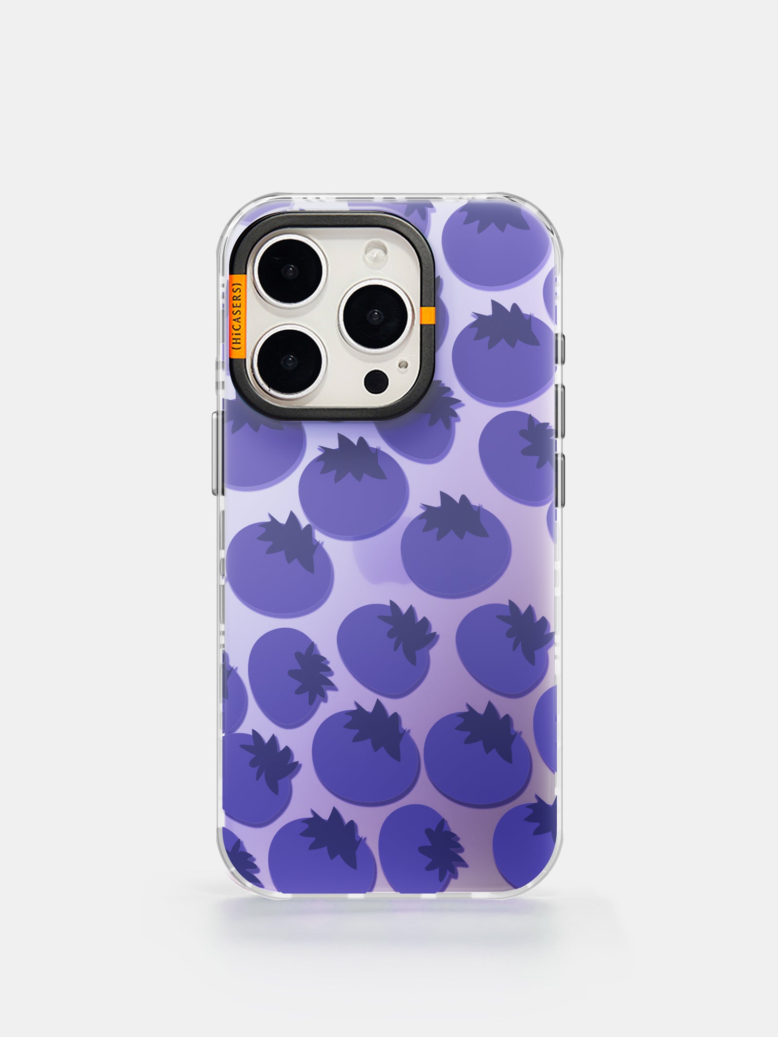 Blueberry Pattern Phone Case for iPhone & Samsung - Durable Protective Cover with Stylish Violet Design - Perfect for Everyday Use, Travel & Gifting