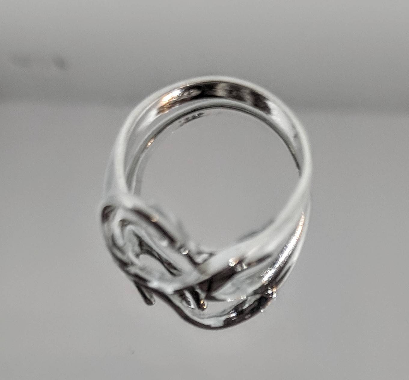 14K Gold or Sterling Silver Multi Swirl Freeform Ring - Size 7 DIY Jewelry Setting, Fashion Statement Ring for Women | Perfect for Weddings, Parties & Everyday Wear
