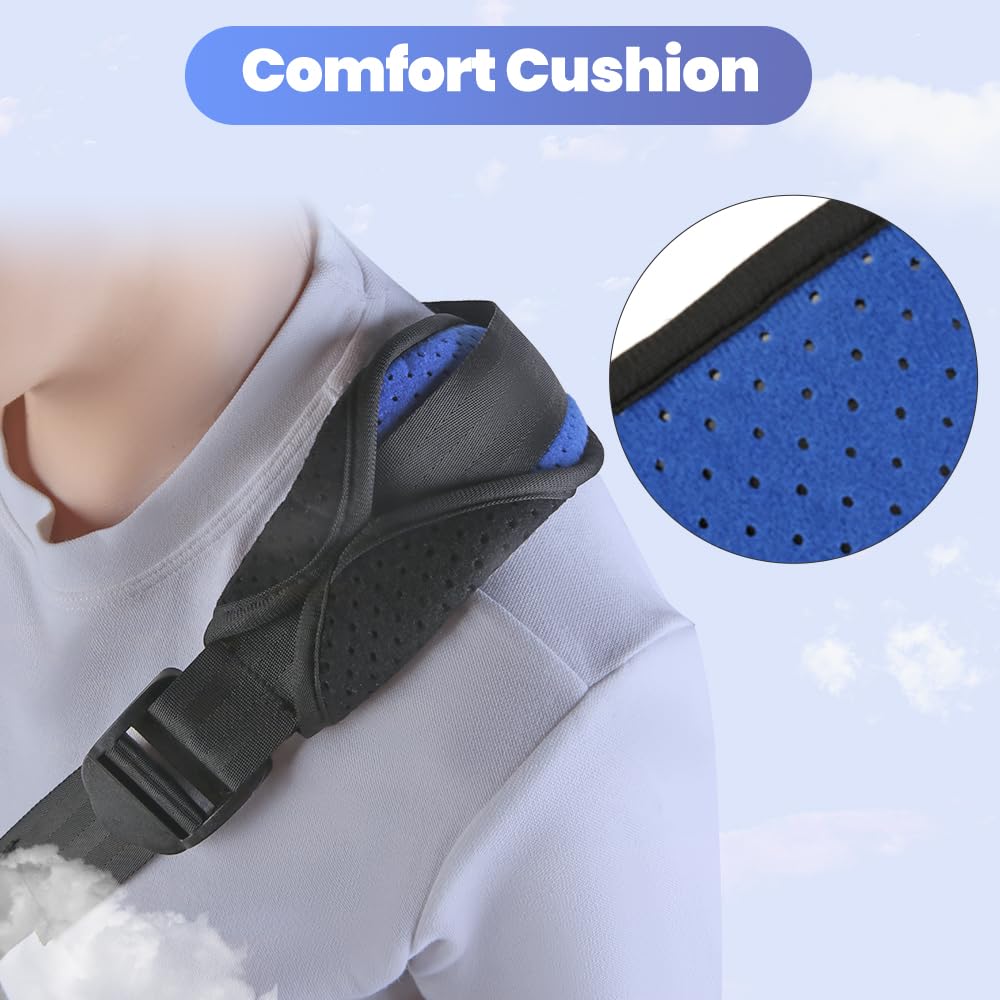 Medical Arm Sling & Shoulder Immobilizer Brace for Torn Rotator Cuff, Broken/Dislocated Shoulder - Adjustable Support for Left & Right Arm, Men & Women (Ideal for Sports Injuries, Post-Surgery Recovery & Daily Mobility)