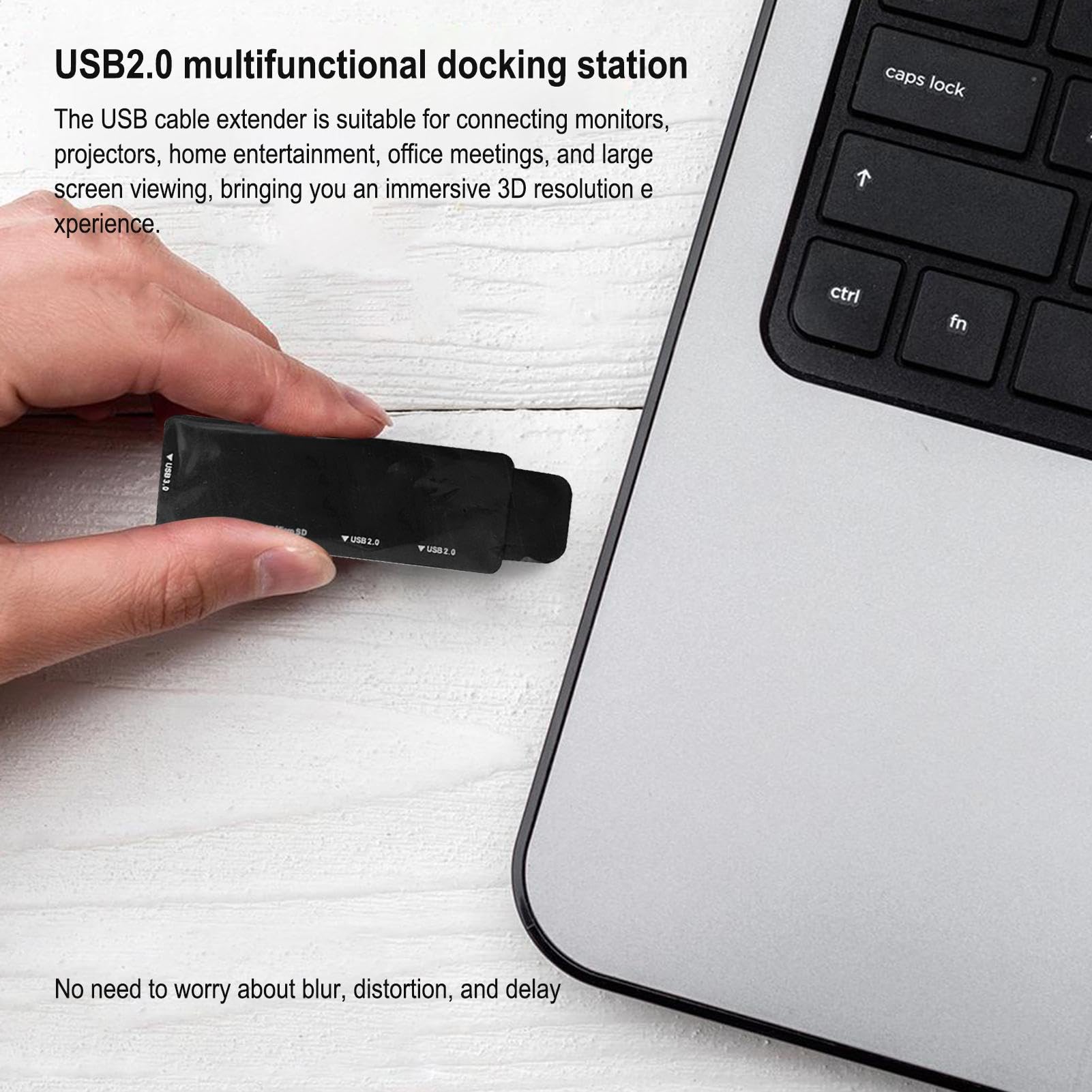 5-in-1 USB C Docking Station with HDMI, 3 USB 3.0 Ports & 2 TF Card Slots - Multi-Port Hub Splitter Expander for Laptop, MacBook, PC - Perfect for Home Office, Gaming & Multi-Screen Setup