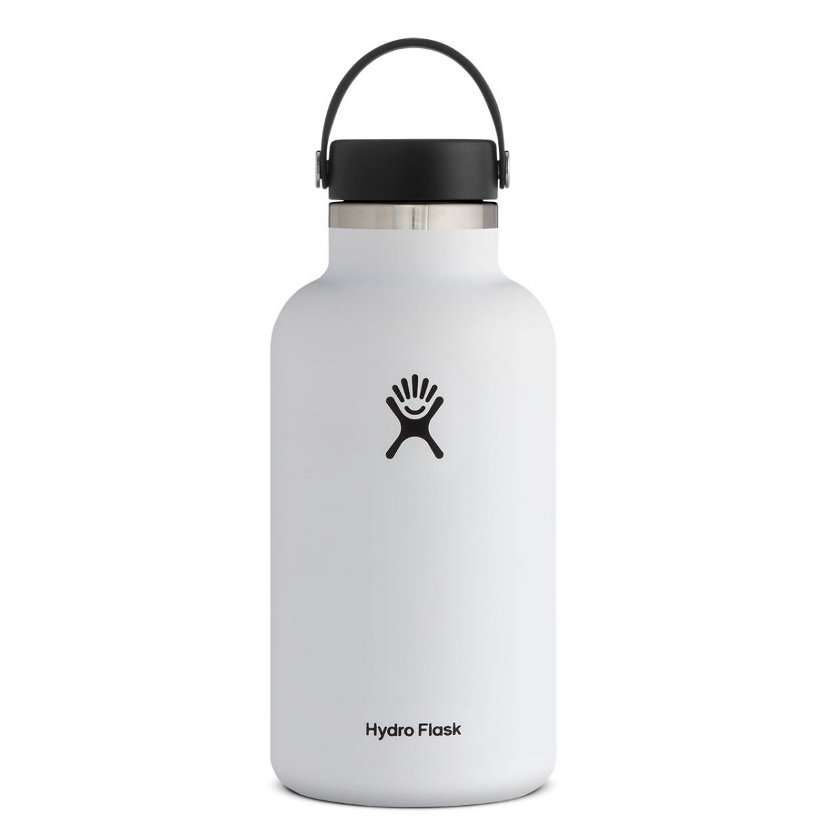 64 oz Wide Mouth Water Bottle with Straw - BPA Free, Leak Proof Stainless Steel Insulated Bottle for Gym, Hiking, Travel & Outdoor Activities