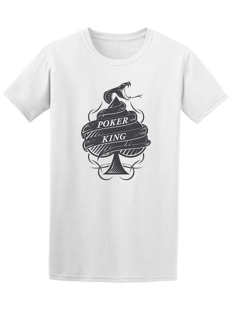 Poker King Spades Graphic T-Shirt - Cool Playing Card Design for Men - Perfect for Casino Nights, Poker Parties & Streetwear Fashion