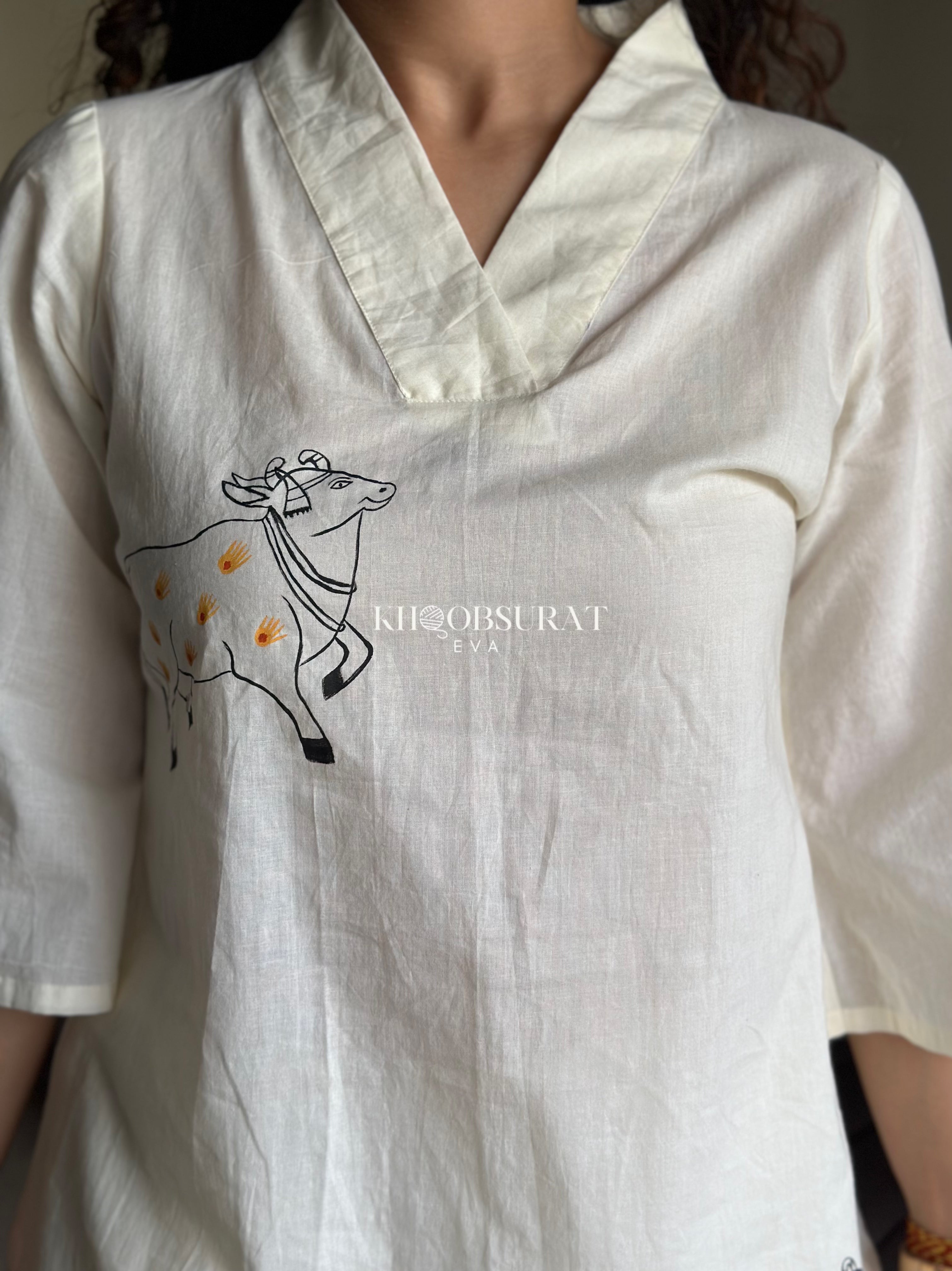 Stylish Sufi Soul White Coord Set for Women - Elegant Loungewear & Casual Outfit for Home, Yoga, and Relaxation