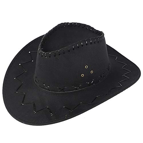 Stylish Cowboy Hat for Men & Women - Classic Roll-Up Brim Fedora Western Cowgirl Hat | Perfect for Rodeo, Country Music Festivals & Outdoor Adventures