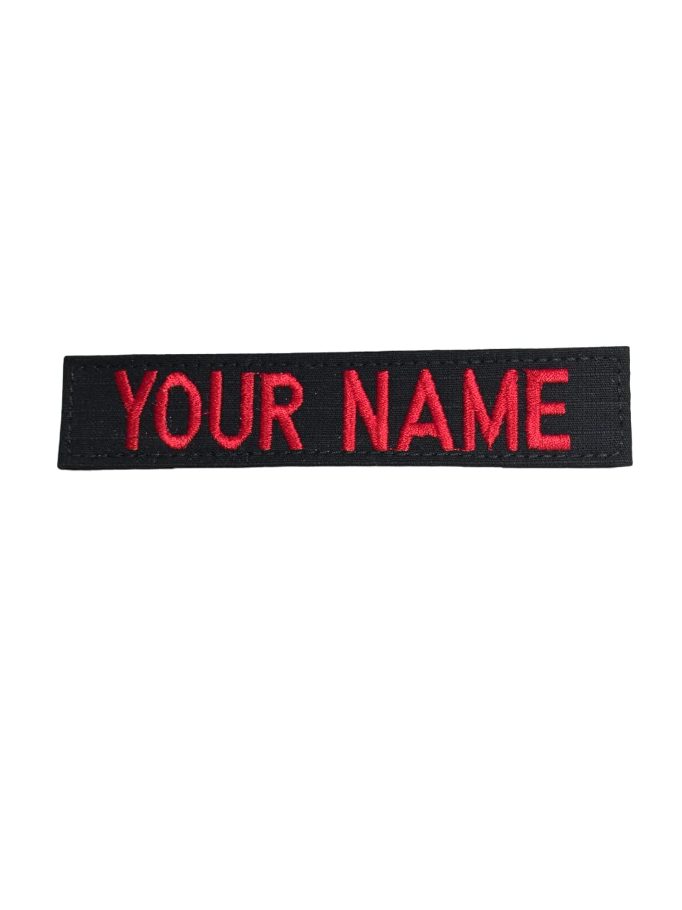 Customized Name Tape with Fastener - Military Branch Tape in Black for Uniforms, Jackets & Gear Labeling | Durable & Washable