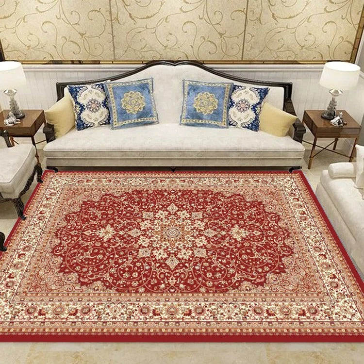 Handmade Traditional Persian Off-Red Union Luxury Rug - Premium Wool Carpet for Living Room, Bedroom & Home Decor