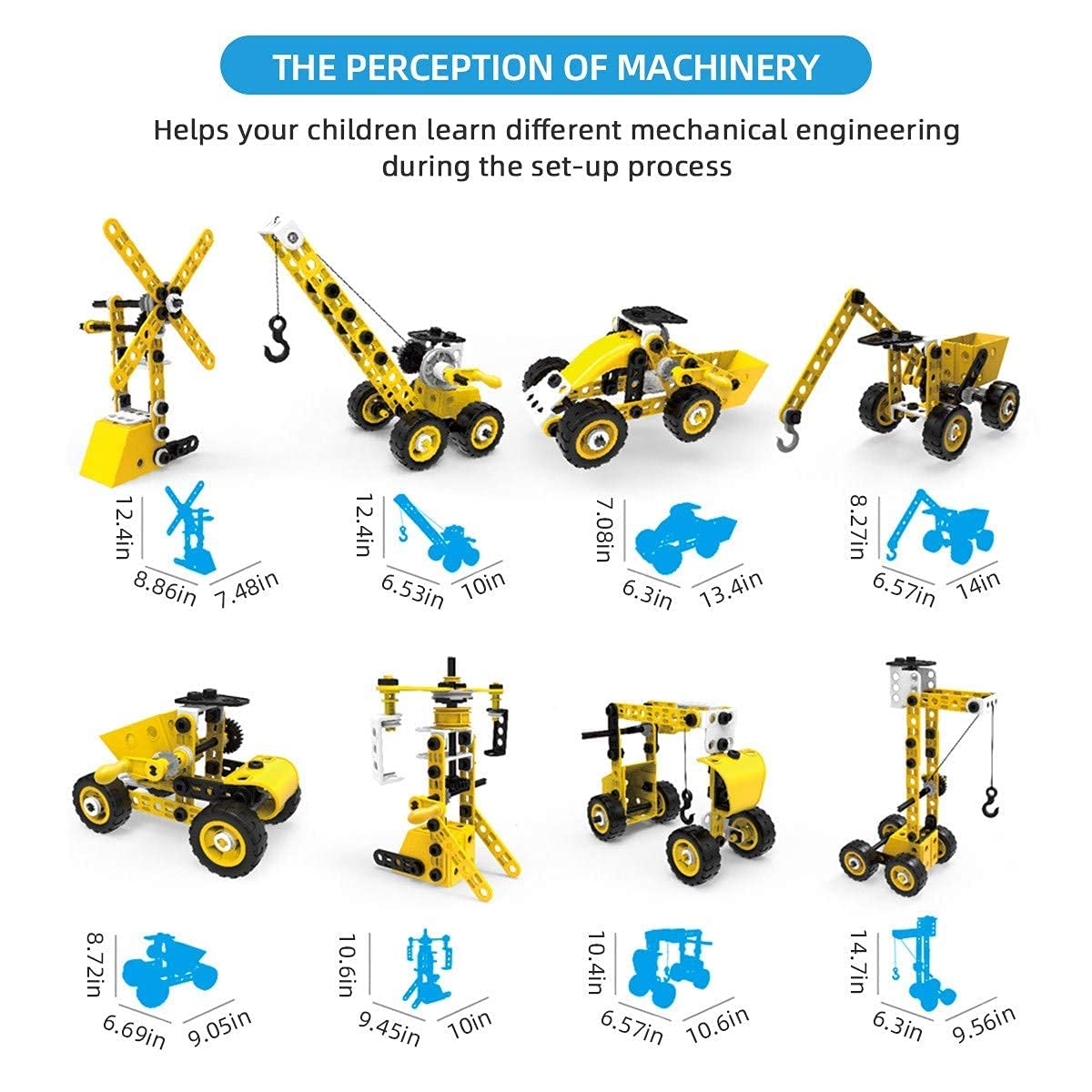 100-Piece STEM Building Blocks Set - 8-in-1 Educational Construction Toys for Kids Ages 5-10 | Includes Screwdriver & Wrench Tools | Creative Engineering Gift for Boys & Girls | Perfect for Classroom STEM Activities & Home Learning Play