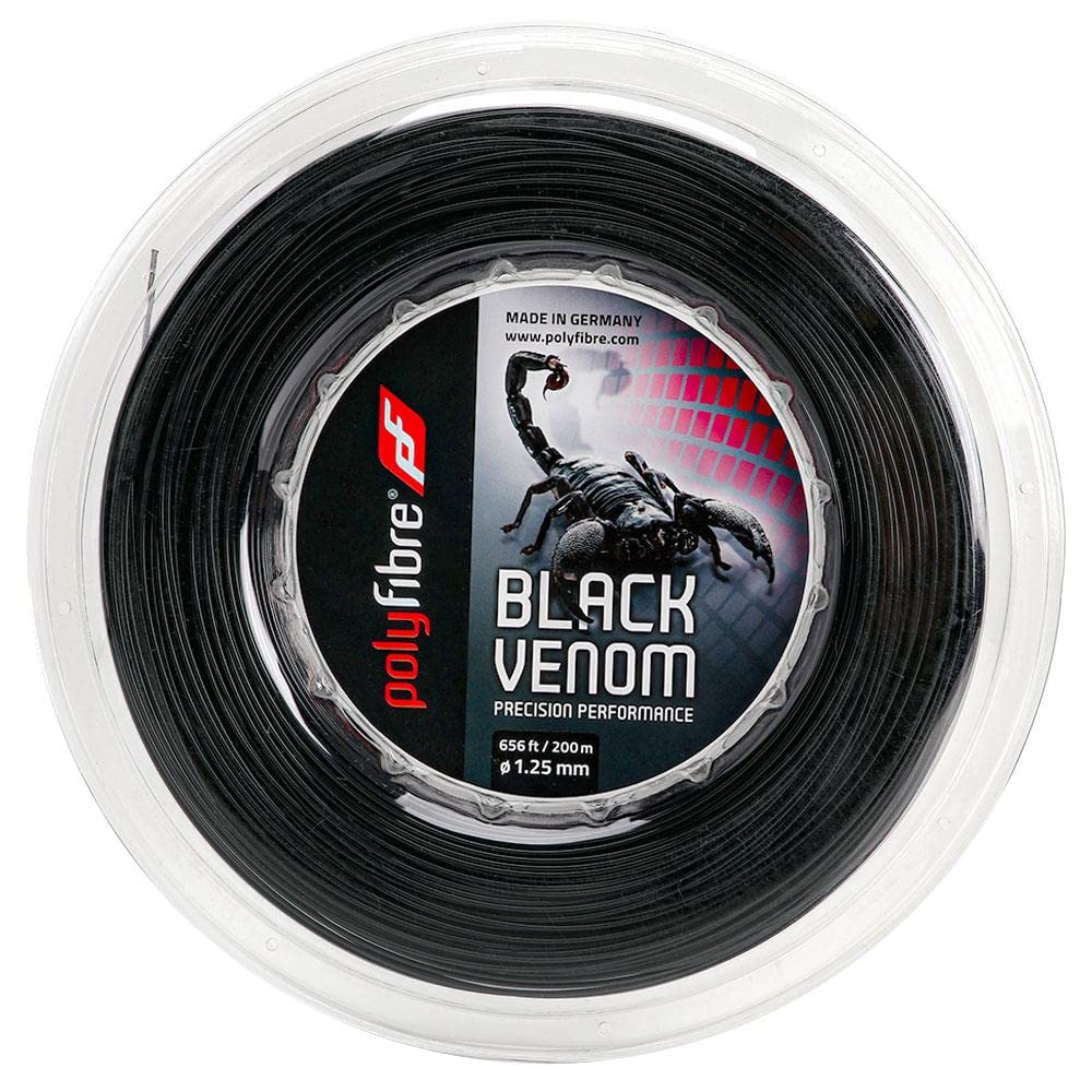 Black Venom String Reel - High Performance Fishing Line for Bass, Trout & Saltwater Fishing | Durable & Strong Monofilament for Casting, Trolling & Freshwater Angling