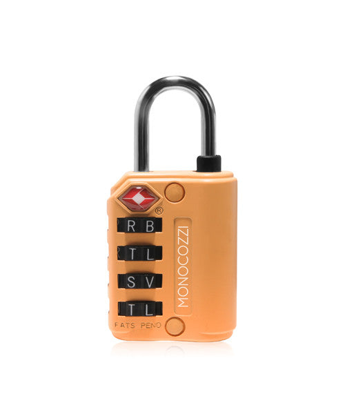 Monocozzi TSA Approved 4-Dial Combination Luggage Lock - Secure Travel Suitcase Lock for Airports, Hotels & Backpacks | Bon Voyage Travel Accessory