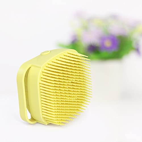 Ekdant Silicone Massage Bath Brush for Hair, Scalp & Body Cleaning | Exfoliating Scrubber & Massager with Soap Dispenser | Perfect for Shower, Bath & Spa Relaxation
