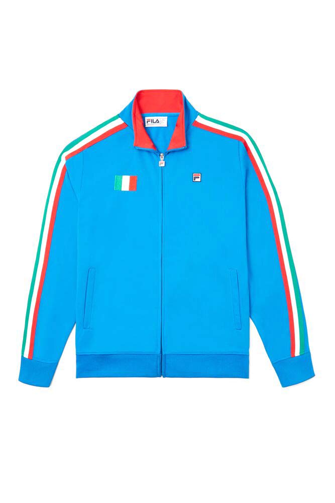 Fila Men's Italy Fitness Activewear Track Jacket - Lightweight Running Hoodie for Gym, Jogging & Outdoor Sports