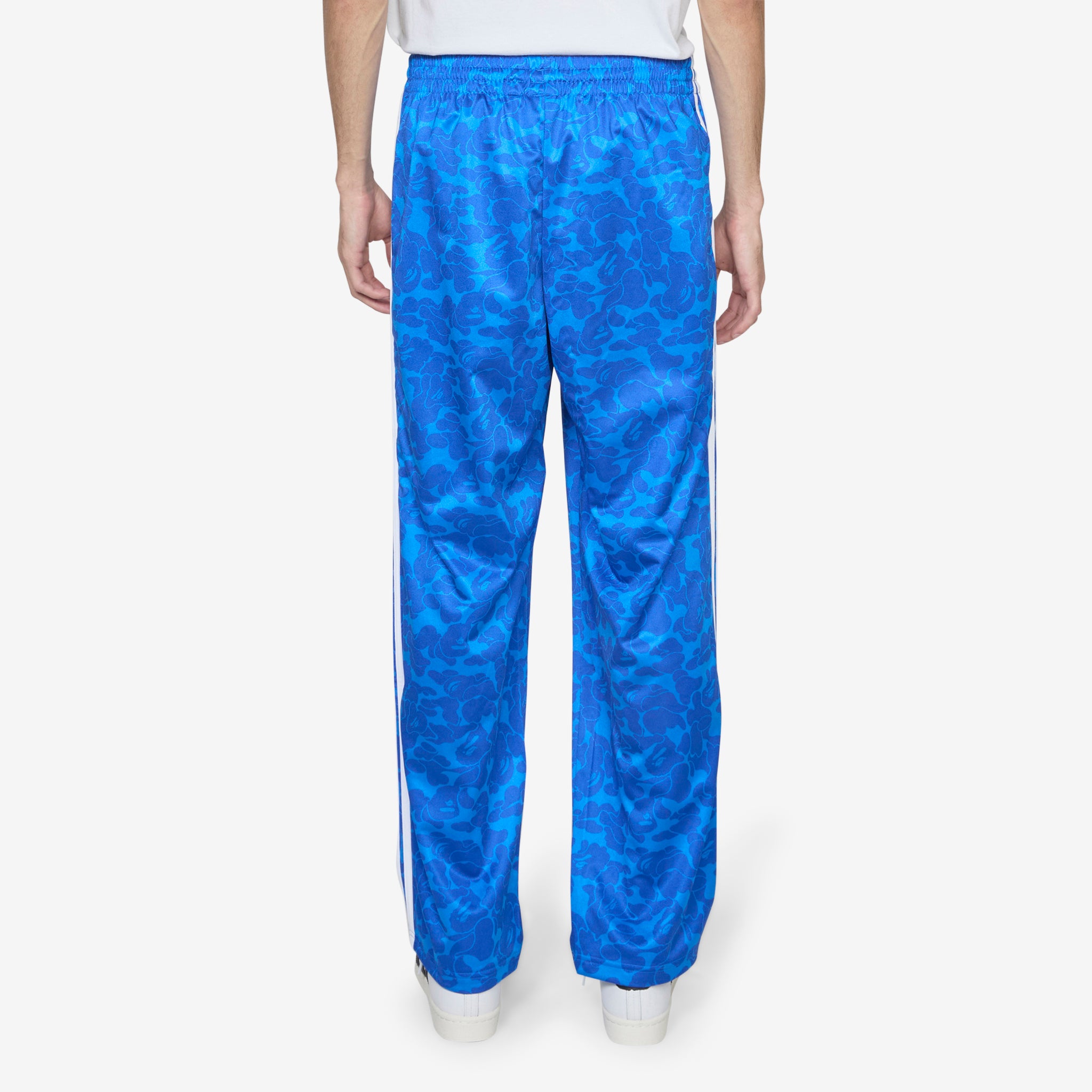 BAPE x Firebird Track Pants for Men - Blue Camo Joggers with Zip Pockets | Streetwear, Gym & Casual Wear