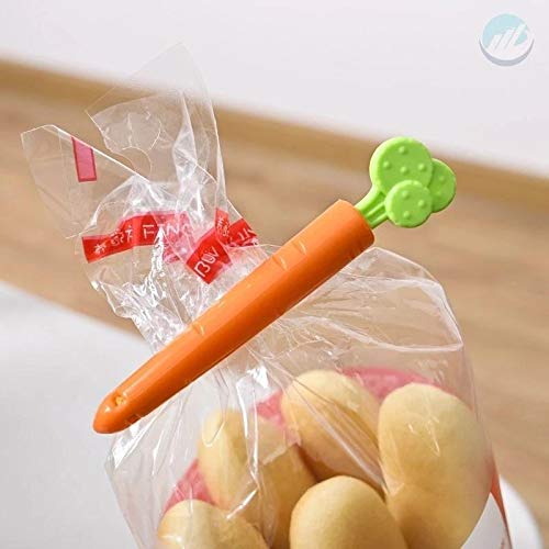 Arinda 5/10/20Pcs Carrot-Shaped Food Bag Sealing Clips - Fresh-Keeping Kitchen Clamps for Snacks, Chips & Produce Storage - Perfect for Pantry Organization & Food Preservation