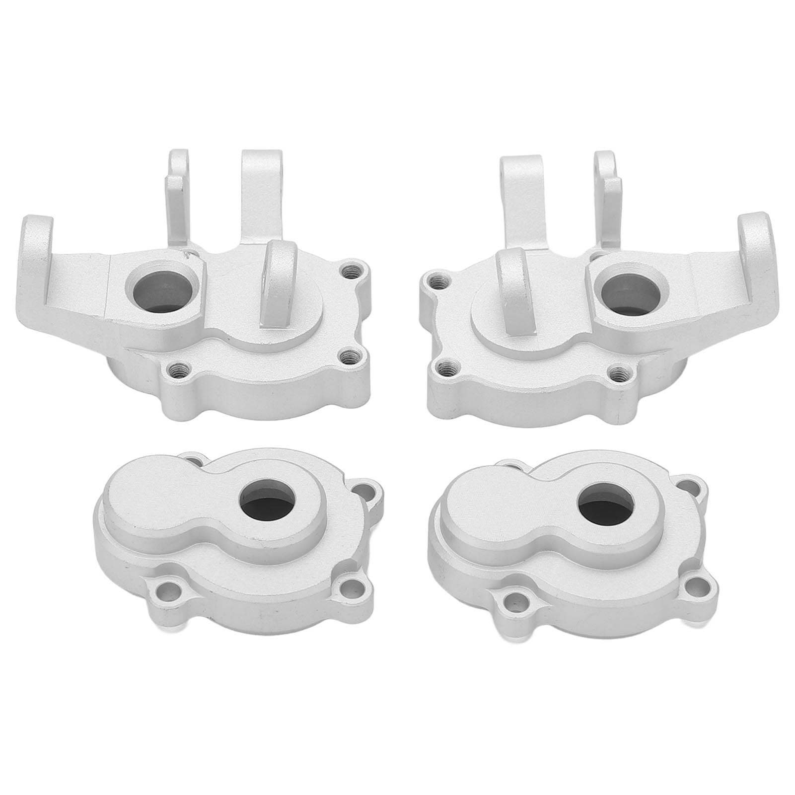 SPYMINNPOO RC Steering Knuckle Kit - 2Set Hub Carrier Steering Cup with Cover for 1/8 & 1/10 Scale RC Cars, Trucks & Crawlers | Durable Off-Road Upgrade for Traxxas, Axial & Redcat Models | Perfect for Rock Crawling & Trail Adventures