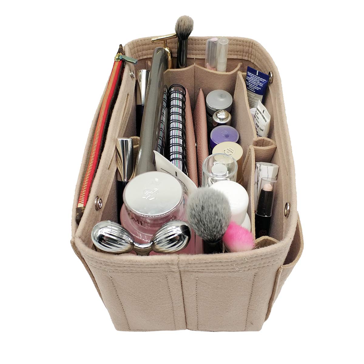 LEXSION Felt Purse Organizer Insert - Multi Pocket Handbag Organizer with 8 Compartments | Perfect for Tote Bags, Crossbody Bags & Travel Accessories Organization
