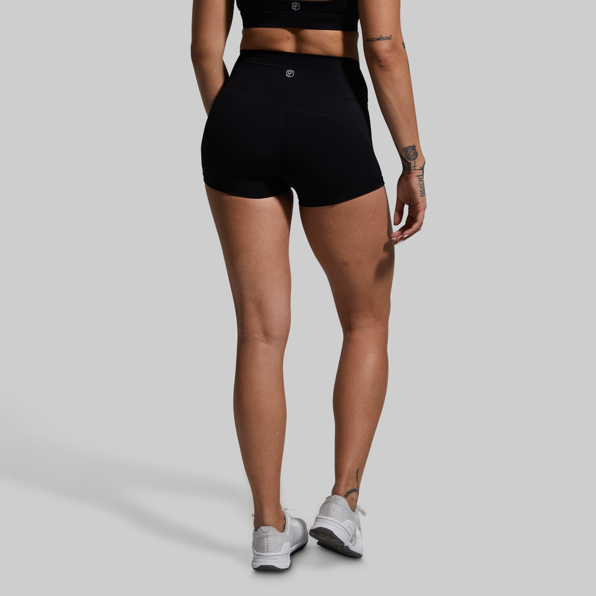 High Waisted Booty Shorts for Women - Black Workout & Yoga Shorts - Perfect for Gym, Running, and Summer Outfits
