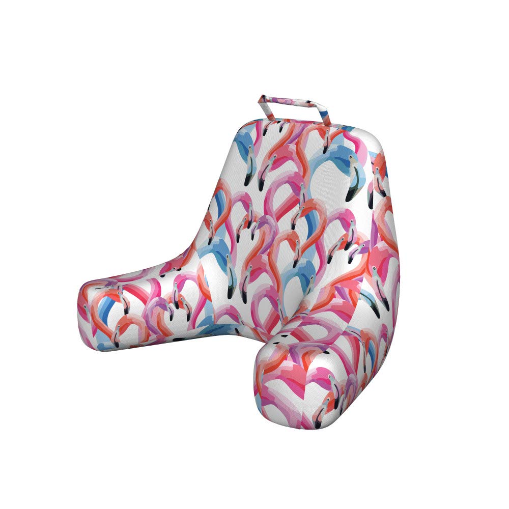 Ambesonne Flamingo Reading Pillow Cover - Soft XL Watercolor Pastel Tropical Bird Print, Unstuffed Bed Rest Case for Weddings, Romance & Home Decor | Perfect for Reading, Lounging & Nursery Decor