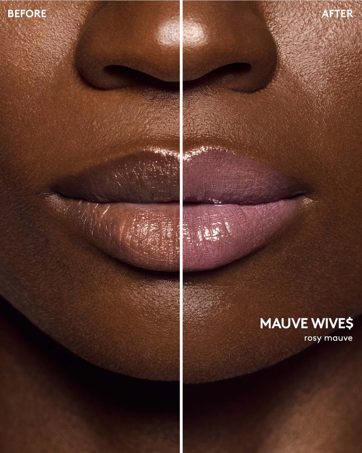 Gloss Bomb Cream Color Drip Lip Cream - Mauve Wives | Long-Lasting Hydrating Lipstick with High Shine | Perfect for Date Night, Parties & Everyday Wear