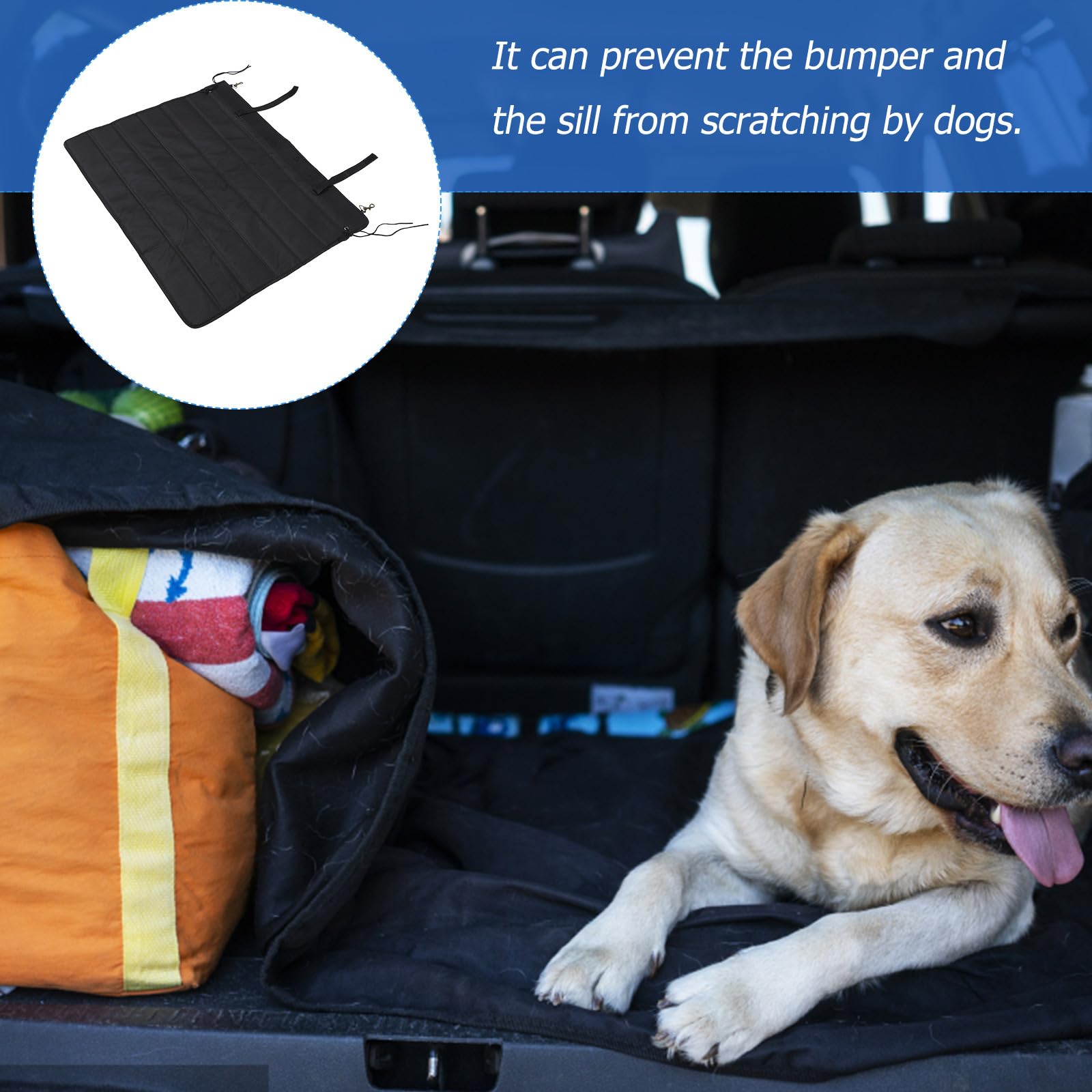Balacoo Foldable SUV Cargo Liner & Car Bumper Guard - Universal Trunk Protector for Pets, Dogs, Trucks & SUVs | Waterproof Rear Bumper Mat for Travel, Camping & Outdoor Adventures