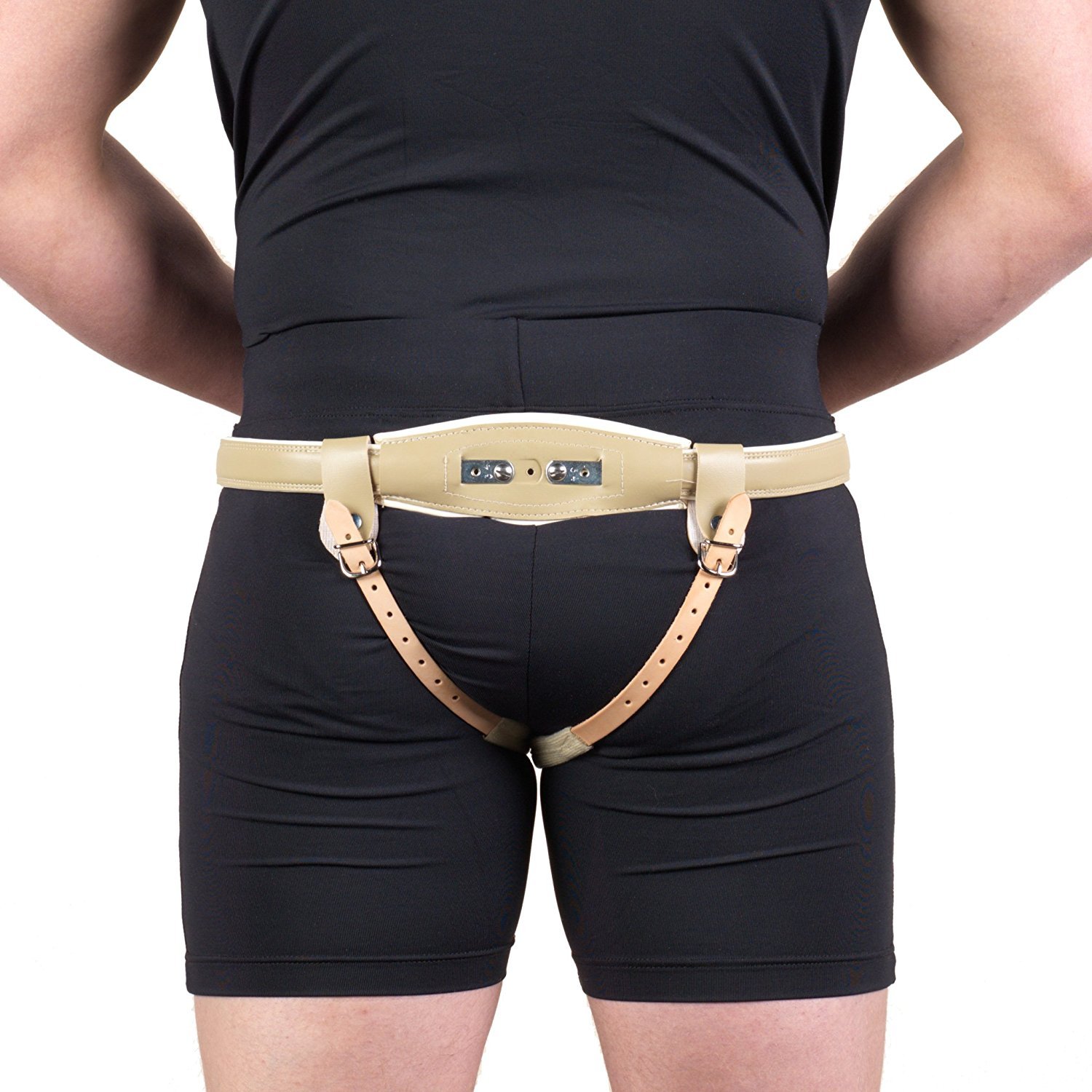 Hernia Truss Belt for Men & Women - Double Spring Support with Bilateral Compression - Adjustable 36 Inch Waist - Comfortable Groin Support for Hernia Relief - Ideal for Daily Activities, Workouts & Recovery
