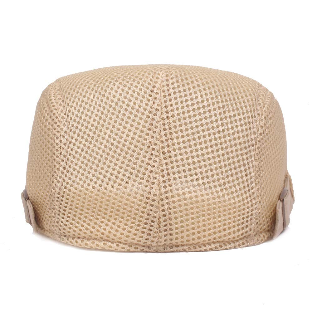 Stylish Summer Beret Hat for Men & Women - Breathable Mesh Newsboy Flat Cap, Adjustable (55-60cm) - Perfect for Outdoor Activities, Travel & Fashion