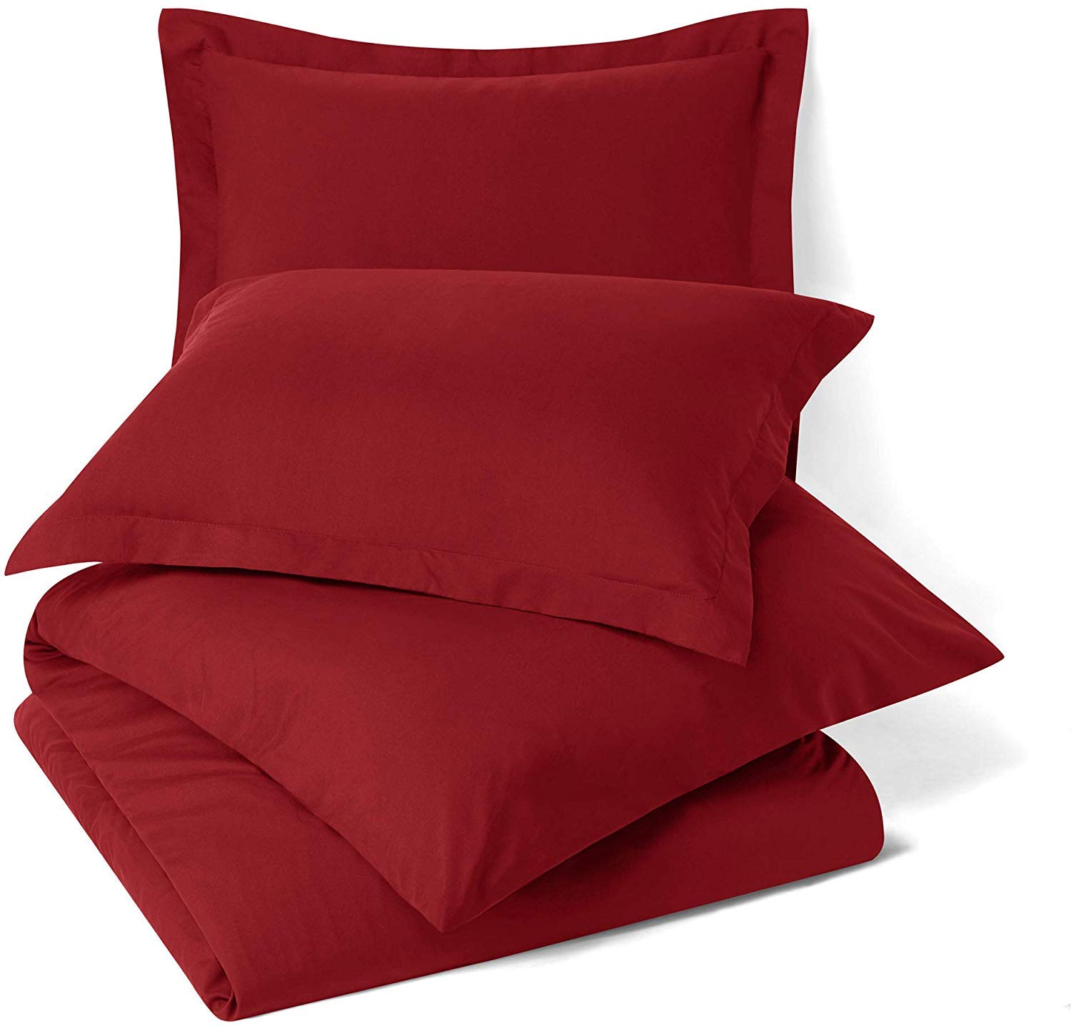 Premium Organic Cotton 500 GSM 2-Piece Duvet Cover & Comforter Set - 1100 Thread Count, Burgundy Full XL - Ultra Soft & Hypoallergenic for Cozy Bedroom Retreat
